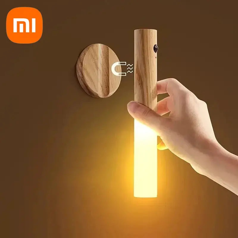 XIAOMI Intelligent Human Body Induction Night Light LED Rechargeable Corridor Cabinet Wall Light Household Toilet Wall Induction tableandwalllamps