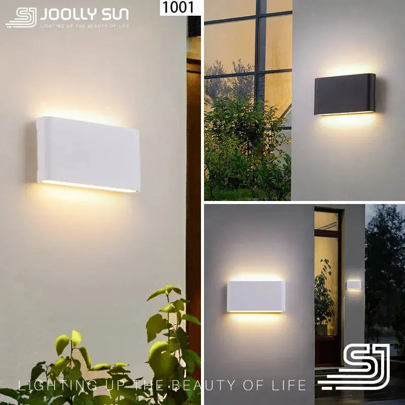 JoollySun Wall Light Outdoor Lamp Home Decor Lighting for Balcony Garden LED Waterproof Aluminium Modern Wall Mounted Sconces tableandwalllamps