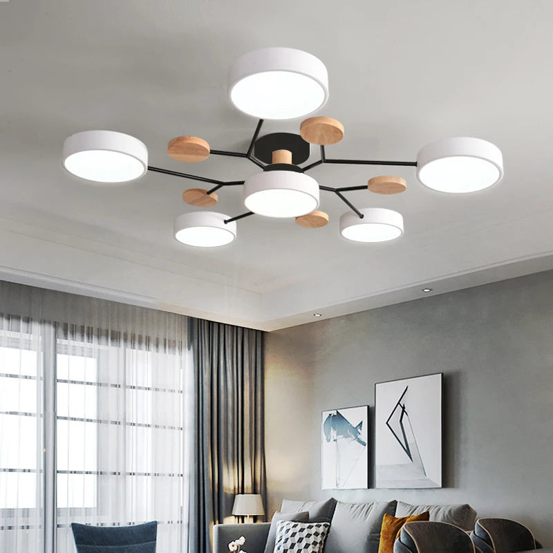 Modern living room bedroom villa LED ceiling lamps restaurant lighting hotel apartment ceiling chandelier lights factory sales