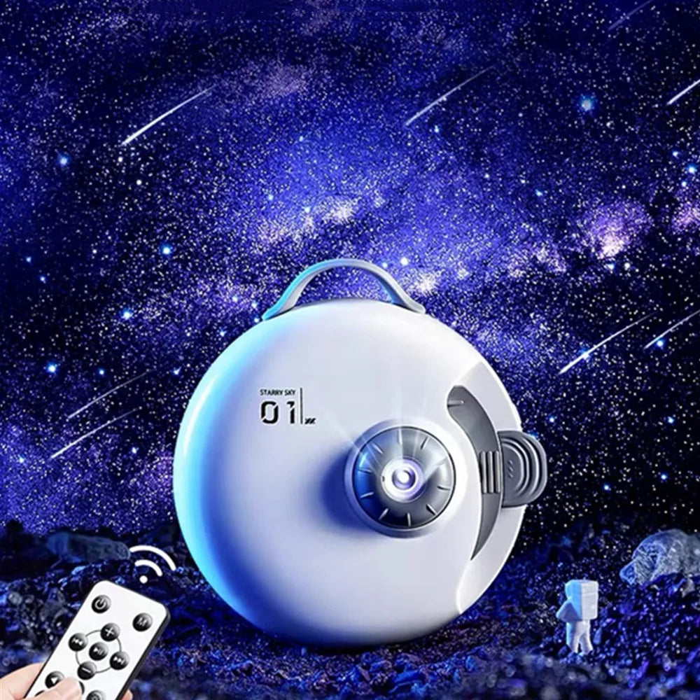 New 32 in 1  Planetarium Projector Starry Sky Night Light with Bluetooth Music Star Projector LED Lamp for  Bedroom Decor tableandwalllamps