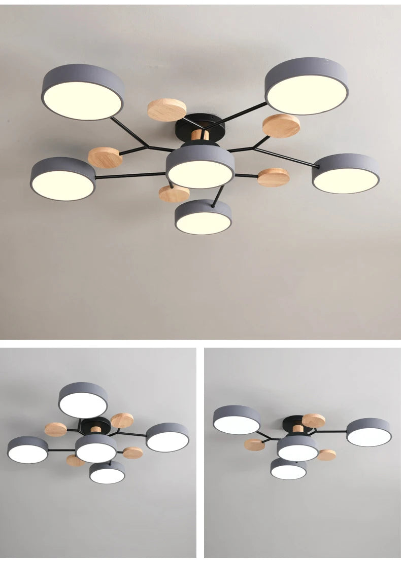 Modern living room bedroom villa LED ceiling lamps restaurant lighting hotel apartment ceiling chandelier lights factory sales