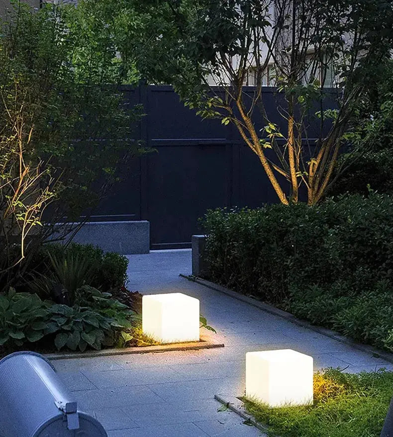 LED Acrylic Pillar Lawn Lamp Outdoor Waterproof IP65 AC85-265 Gate Chapiter Steet Light For Courtyard Villa Garden Decoration tableandwalllamps