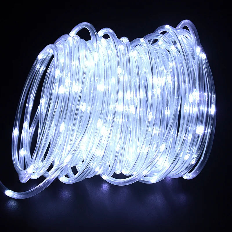 Solar String Light Outdoor Tube Rope Lights Waterproof Tube Lights for Outdoor Home Garden Parties Decor Led Lights Outdoor tableandwalllamps