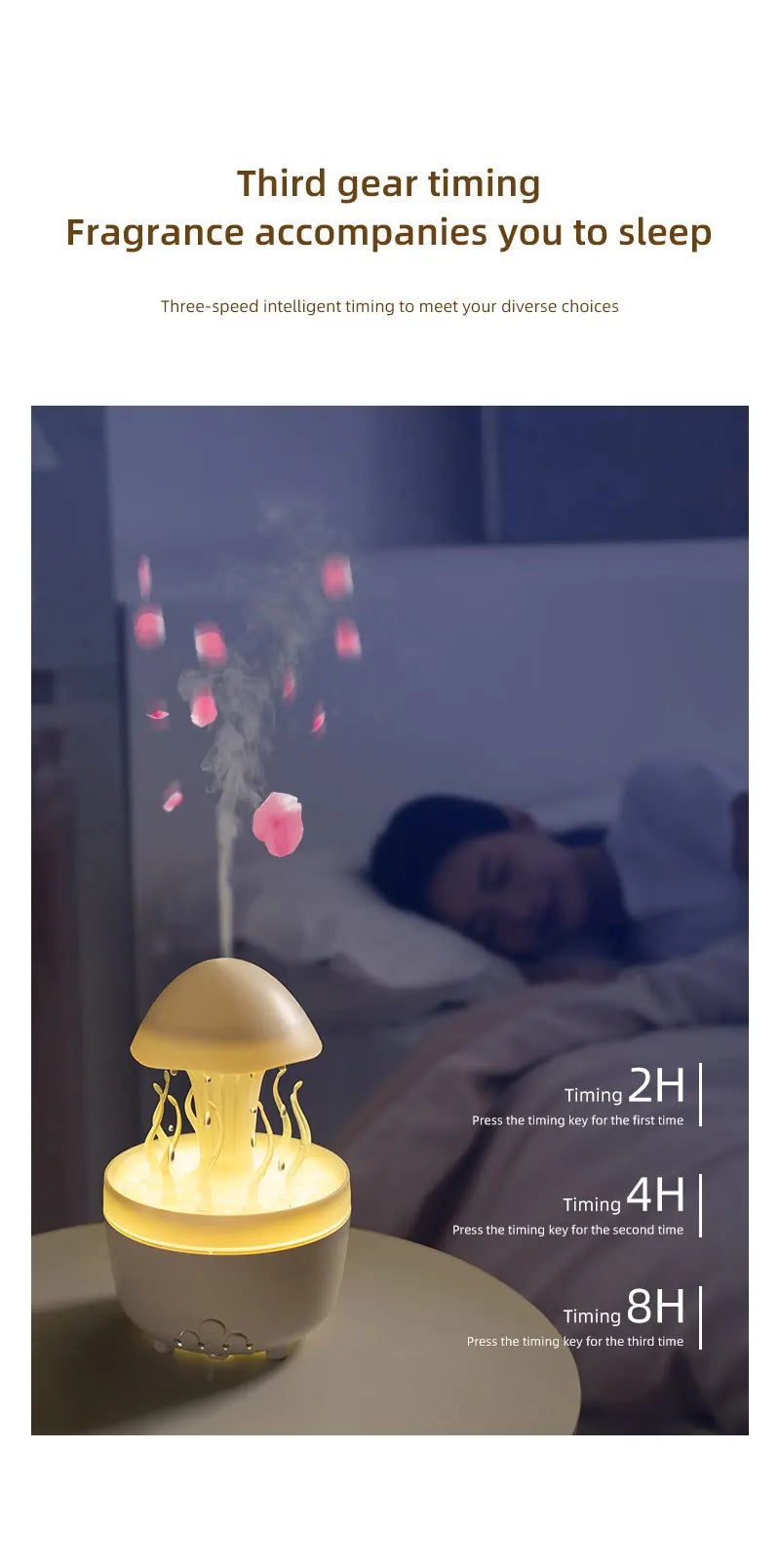 Remote Control Electric Air Humidifier Simulated Swinging Jellyfish Atmosphere Fragrance Diffuser Aroma Machine Humidifiers tableandwalllamps