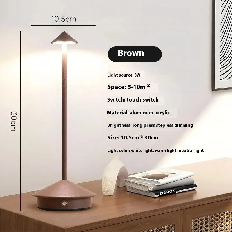 Rechargeable Table Lamp Creative Dining Touch Led Hotel Bar Coffee Pina Pro Table Lamp Lampada Da Tavolo Decorative Desk Lamp tableandwalllamps