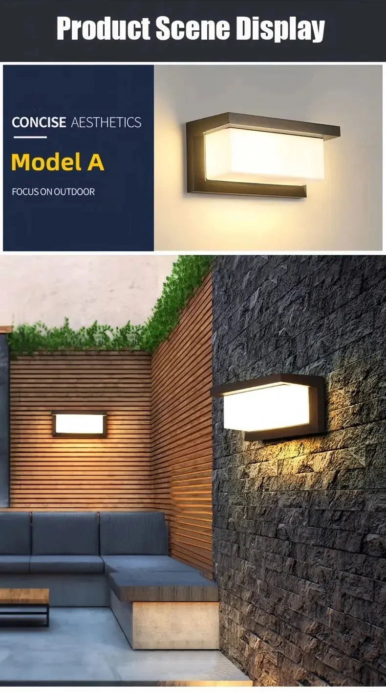 LED Wall Lamp Light AC85-265V 16W Motion Radar Sensor Cold White Warm White ABS Waterproof Modern For Indoor Outdoor Home Decor tableandwalllamps