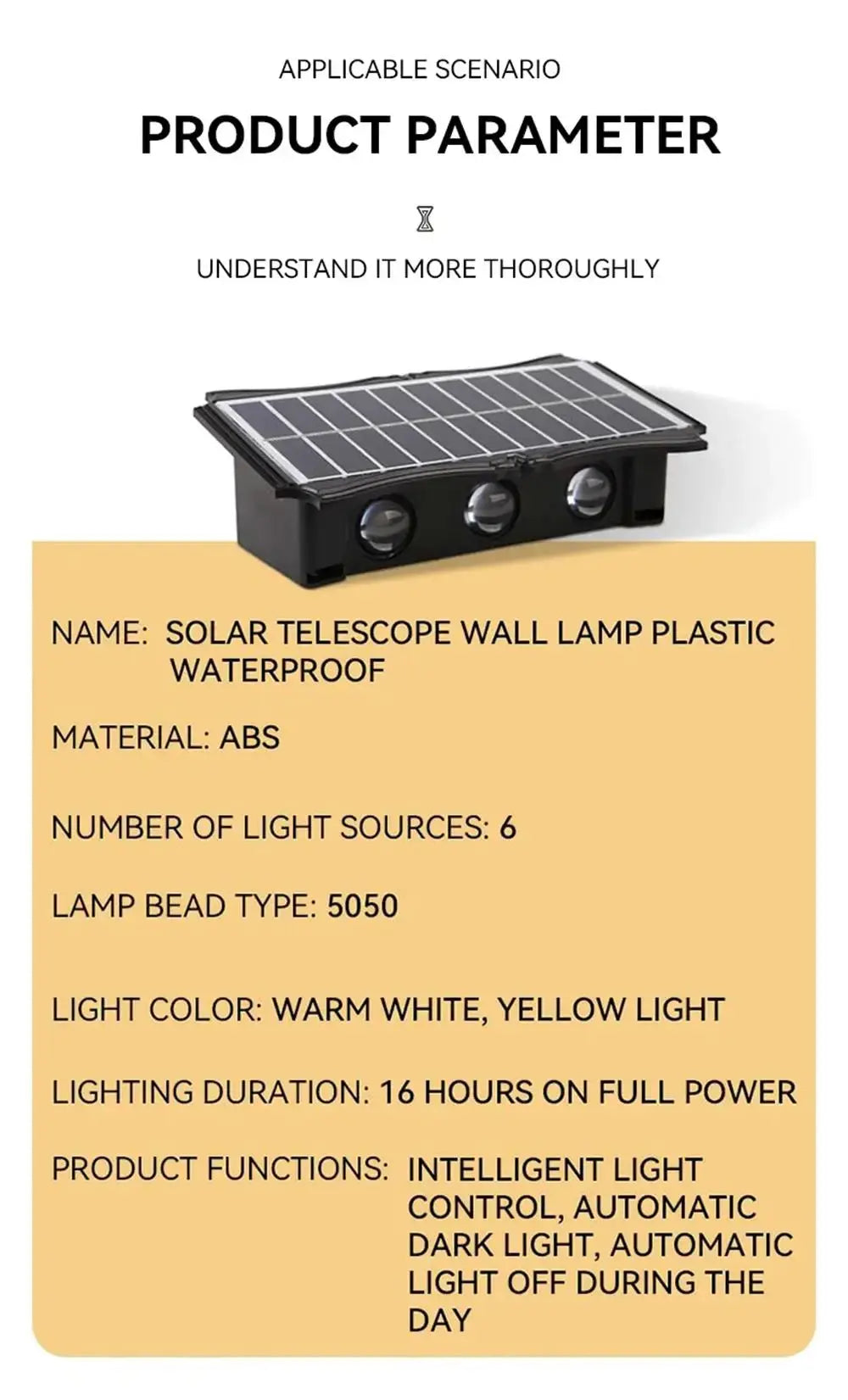 Solar Wall Light Outdoor Wall Lamp High Brightness Waterproof Decor for Home Garden Porch Solar UP and Down Illuminate Solar tableandwalllamps