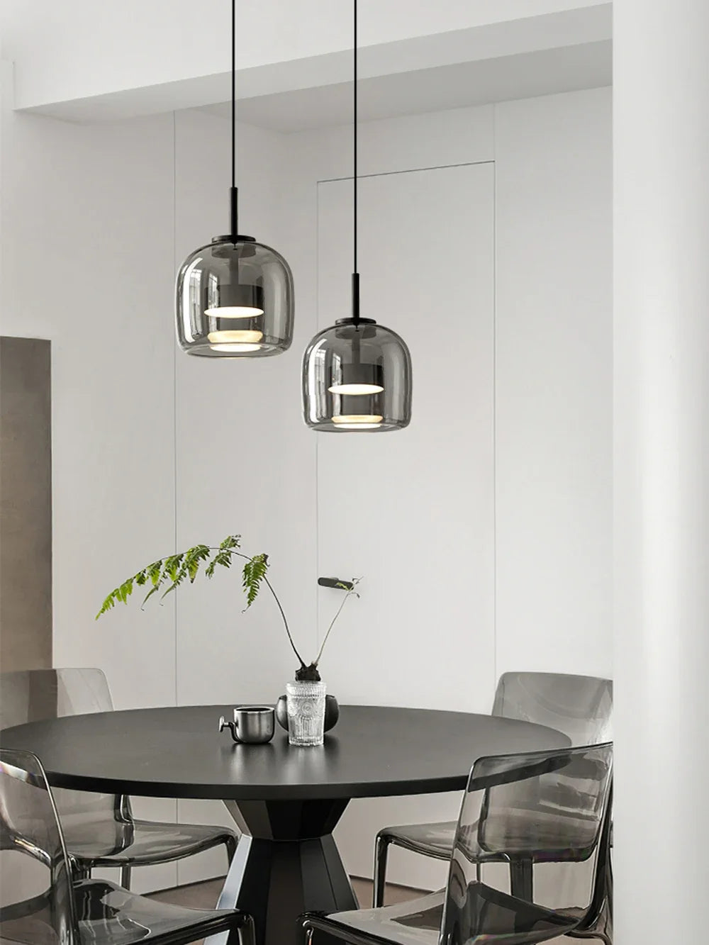 Modern Glass Led Pendant Light Nordic Suspension Dining Room Chandelier For Restaurant Kitchen Bedroom Bedside Hanging Lamp