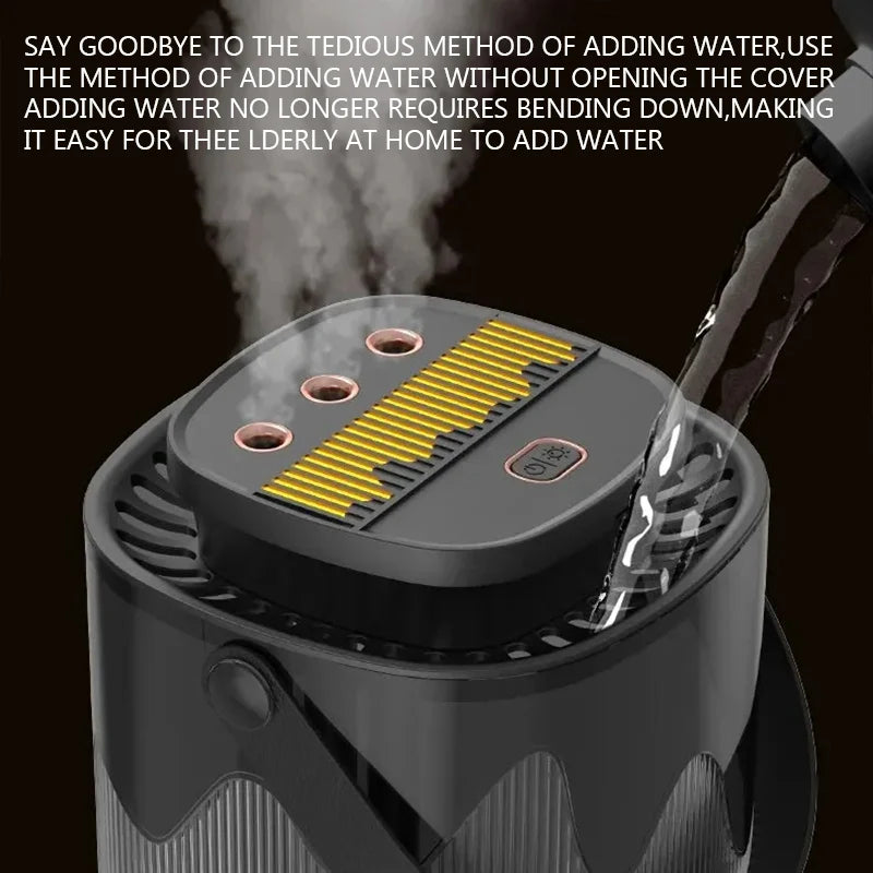 3L Air Humidifier Portable Small Aroma Diffuser 3 Spray Ports Large Capacity usb umidificador Home Essential Oil Cool Mist Maker tableandwalllamps