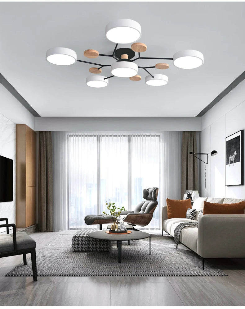 Modern living room bedroom villa LED ceiling lamps restaurant lighting hotel apartment ceiling chandelier lights factory sales