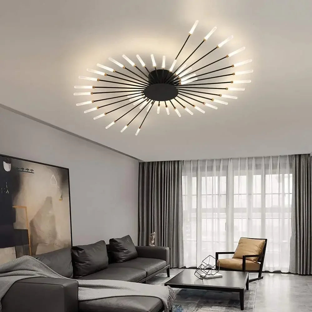 Modern Ceiling Chandelier Kitchen Lighting Nordic Home Decor Decorative Lamps  with Remote Control for Bedroom Living Room