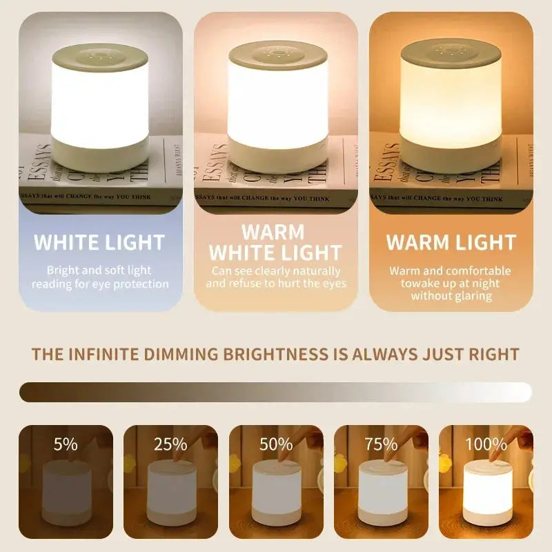 Xiaomi Bedside Led Night Lights Dimmable Charging Desktop Night Lamps Bedroom  Lighting Decoration Touch Reading Table Lamps tableandwalllamps