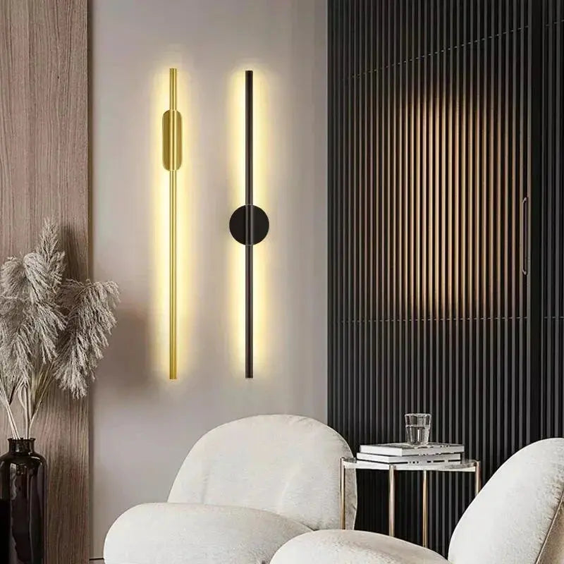 led wall light applique murale interirieur home decor apliques pared interior nachttischlampe 80/60cm living room bedroom light tableandwalllamps