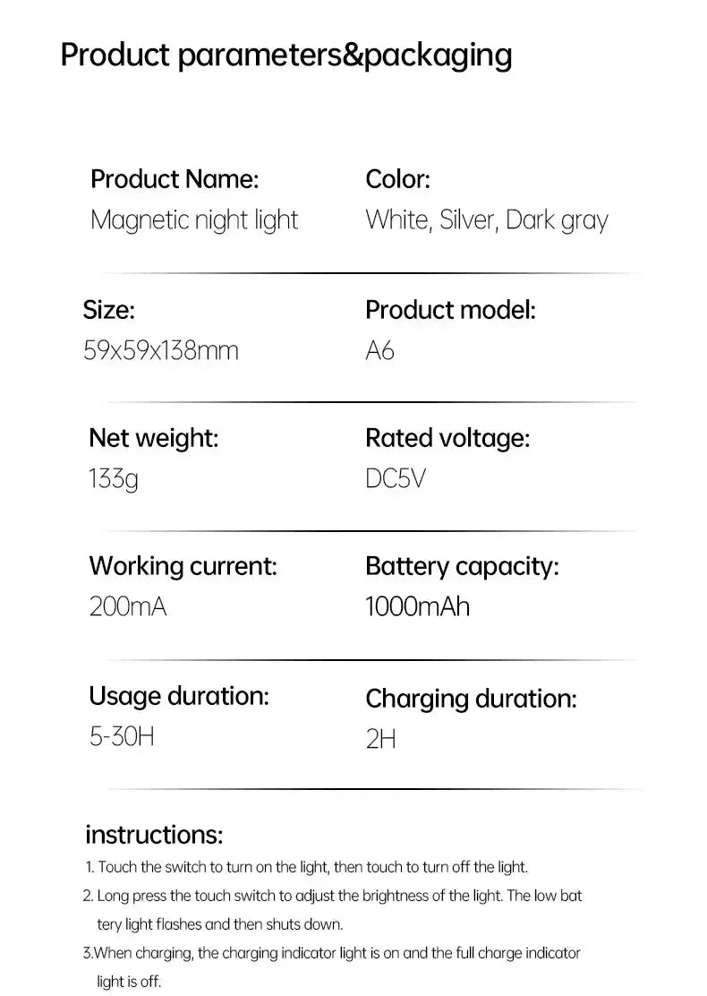 Minimalist LED Cordless Table Lamps 3 Levels Dimmable Rechargeable Atmosphere Camping Light Magnetic Filament Wireless Lamp tableandwalllamps