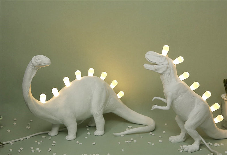 Nordic Dinosaur Resin LED Table Lamp Creative Designer Art Study Children's Room Bedhead Living  Model  Decoration Light tableandwalllamps