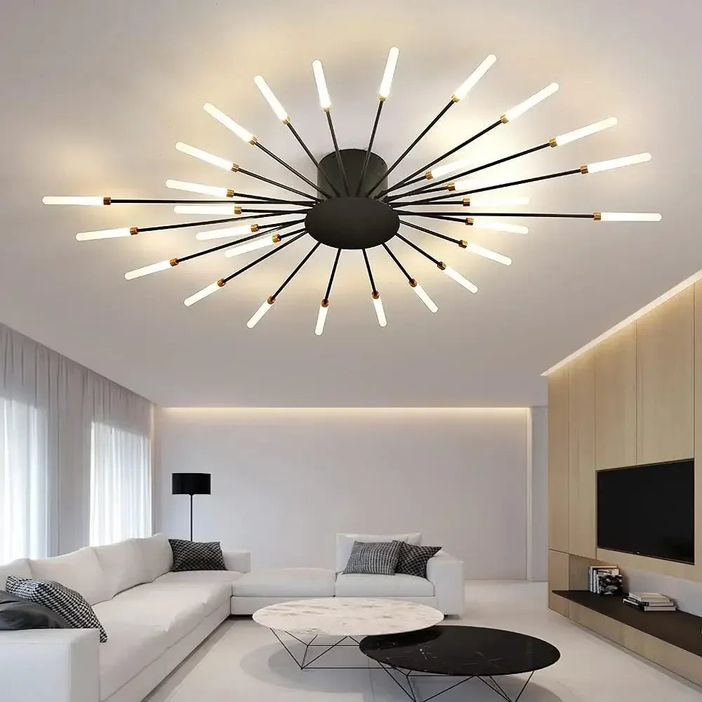 Modern Ceiling Chandelier Kitchen Lighting Nordic Home Decor Decorative Lamps  with Remote Control for Bedroom Living Room