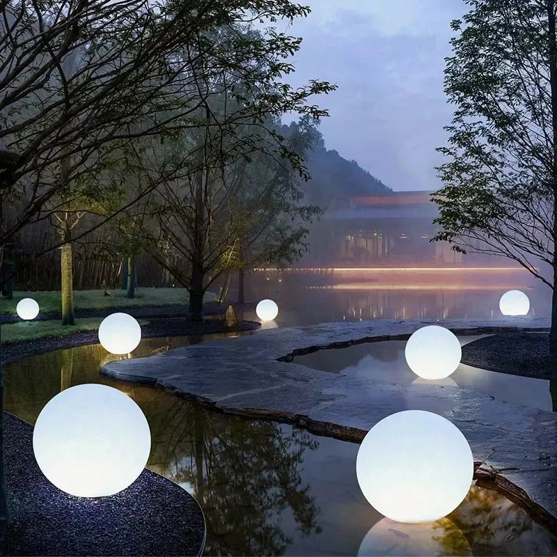 SEAN Modern Floating Ball Landscape Lamp Creative Outdoors Pool Light LED Remote Control Waterproof IP65 for Hotel Garden tableandwalllamps