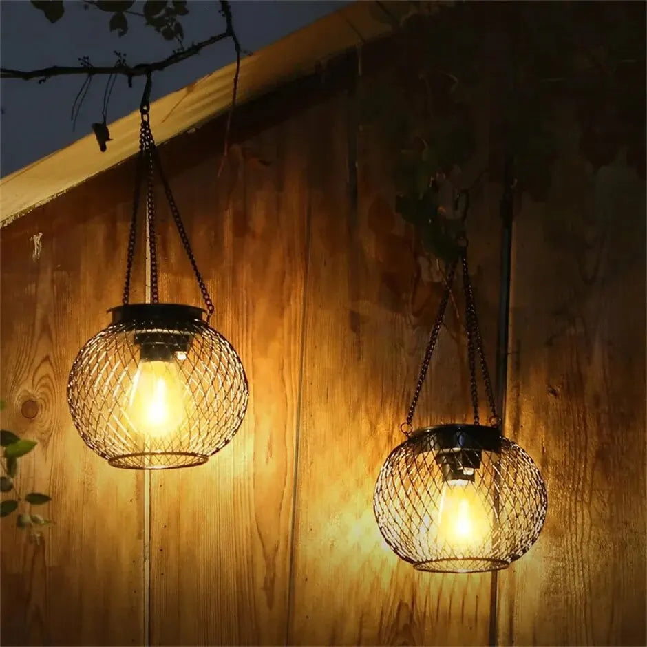 Solar Lantern Outdoor, Ortiny Upgraded Solar Lights for Outside Decorative Outdoor Hanging Lights Waterproof Solar Lanterns tableandwalllamps