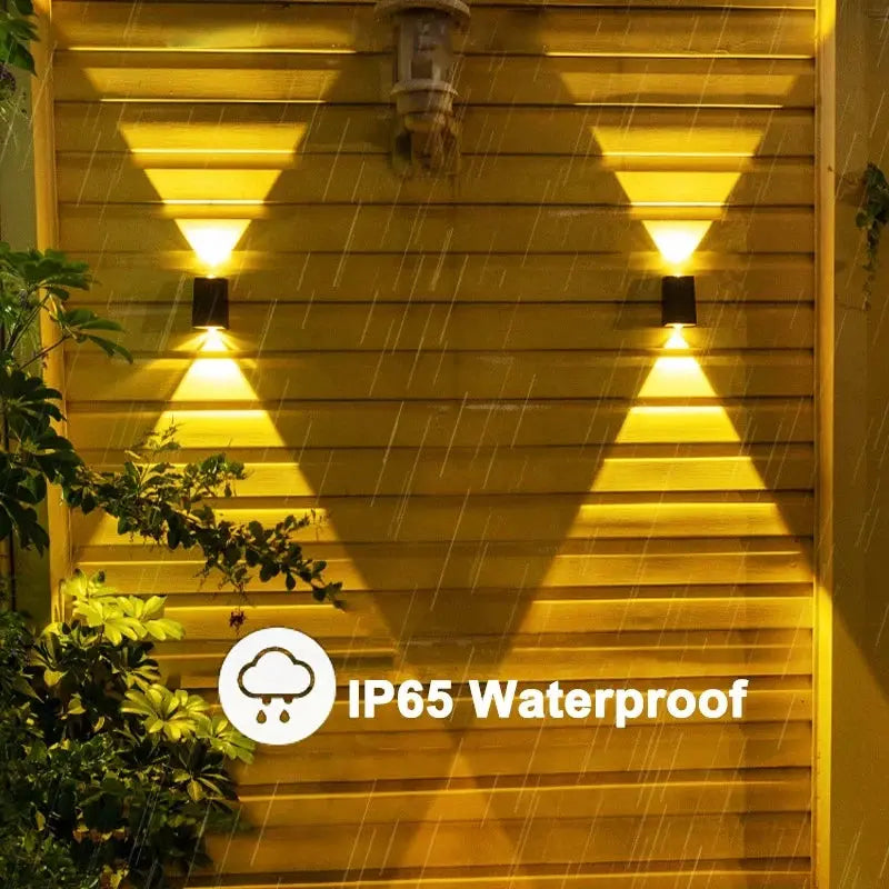 Solar Wall Light Strong Brightness Outdoor Waterproof Home Garden Arrangement Terrace Balcony Atmosphere Decoration Night Lamp tableandwalllamps