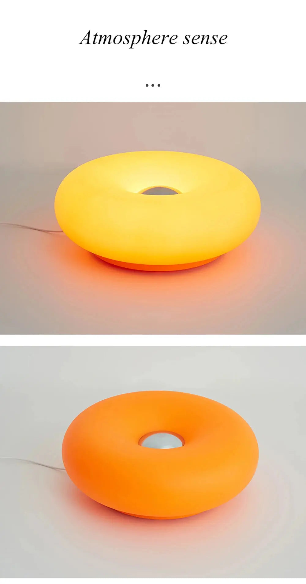 Bauhaus table lamp USB plug bedroom bedside lamp living room dining room decoration donut ambient light tableandwalllamps