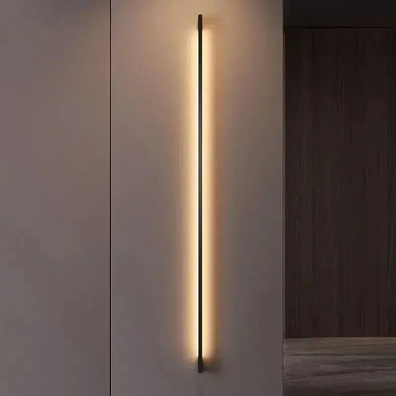 Modern Minimalist Long Wall Lamp LED Wall Mounted Light Indoor Living Room Bedroom Background Lamp Home Decora Fixtures 110/220V tableandwalllamps