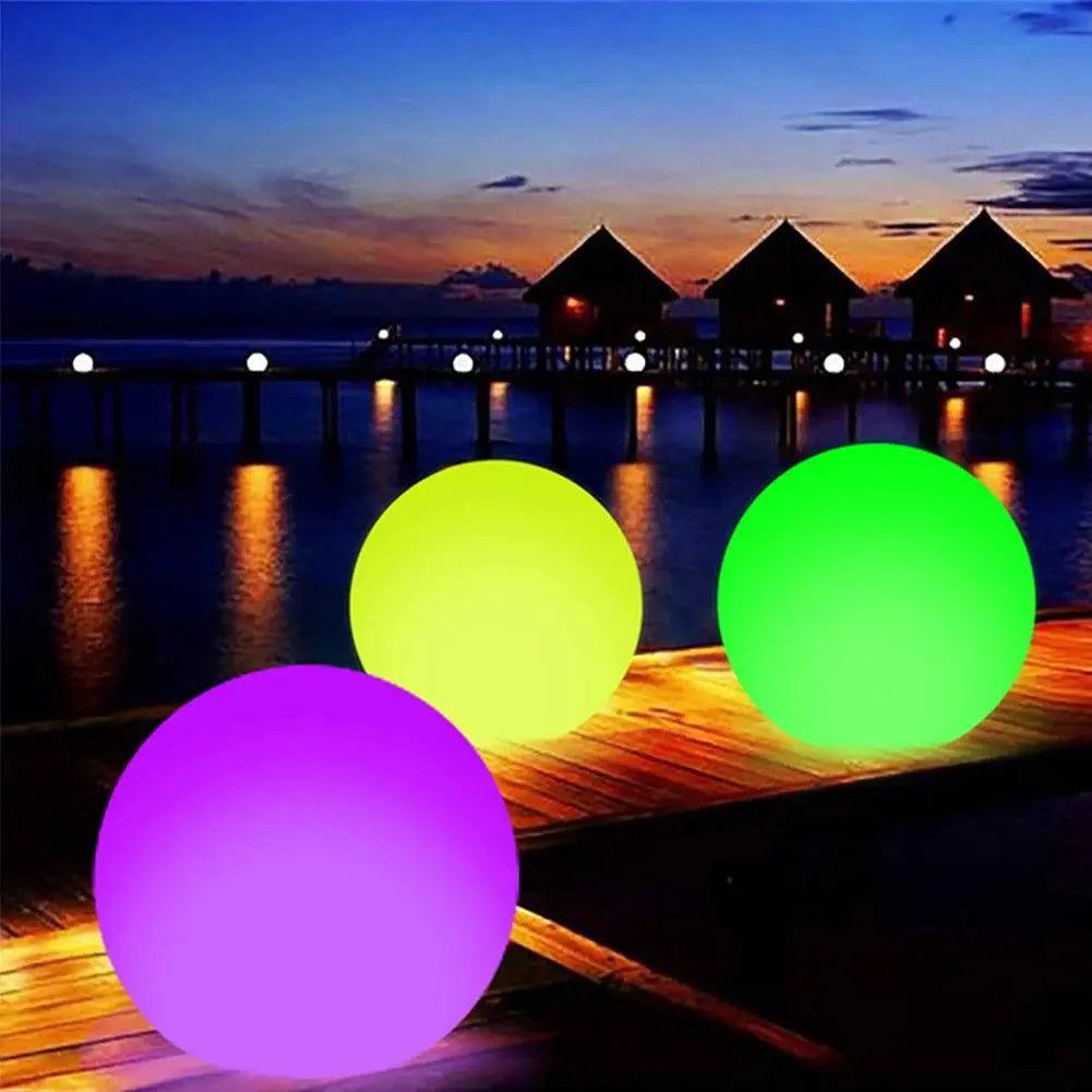 Giant Inflatable Blow Up Beach Large Thickened PVC Water Party Outdoor Party Balloons Kids  LED Luminous Outdoors Toy tableandwalllamps