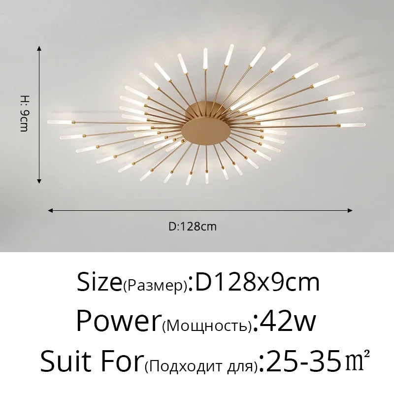 Modern Ceiling Chandelier Kitchen Lighting Nordic Home Decor Decorative Lamps  with Remote Control for Bedroom Living Room