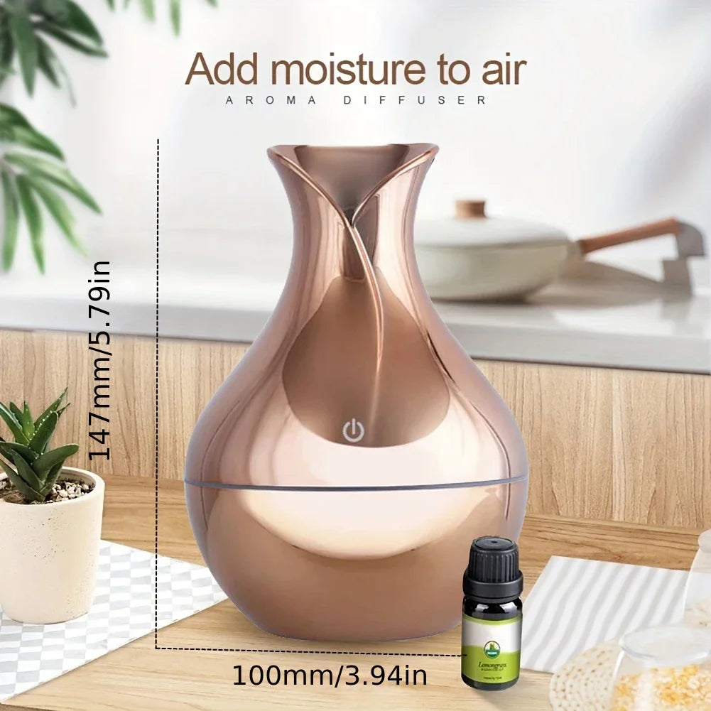 200ml USB Aroma Essential Oil Diffuser Ultrasonic Mini Humidifier Air Purifier 7 Color Change LED Night Light for Office Home tableandwalllamps