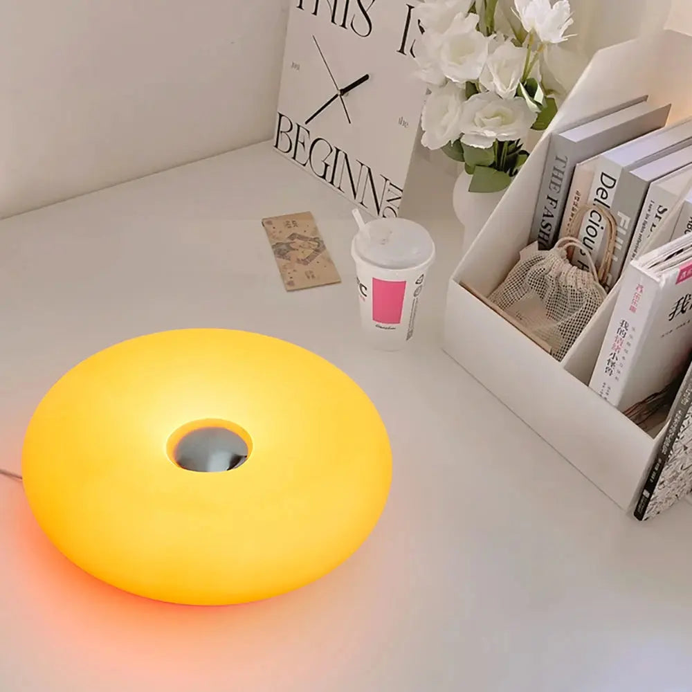 Bauhaus table lamp USB plug bedroom bedside lamp living room dining room decoration donut ambient light tableandwalllamps