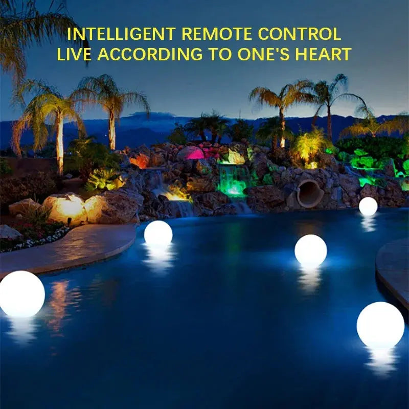 SEAN Modern Floating Ball Landscape Lamp Creative Outdoors Pool Light LED Remote Control Waterproof IP65 for Hotel Garden tableandwalllamps