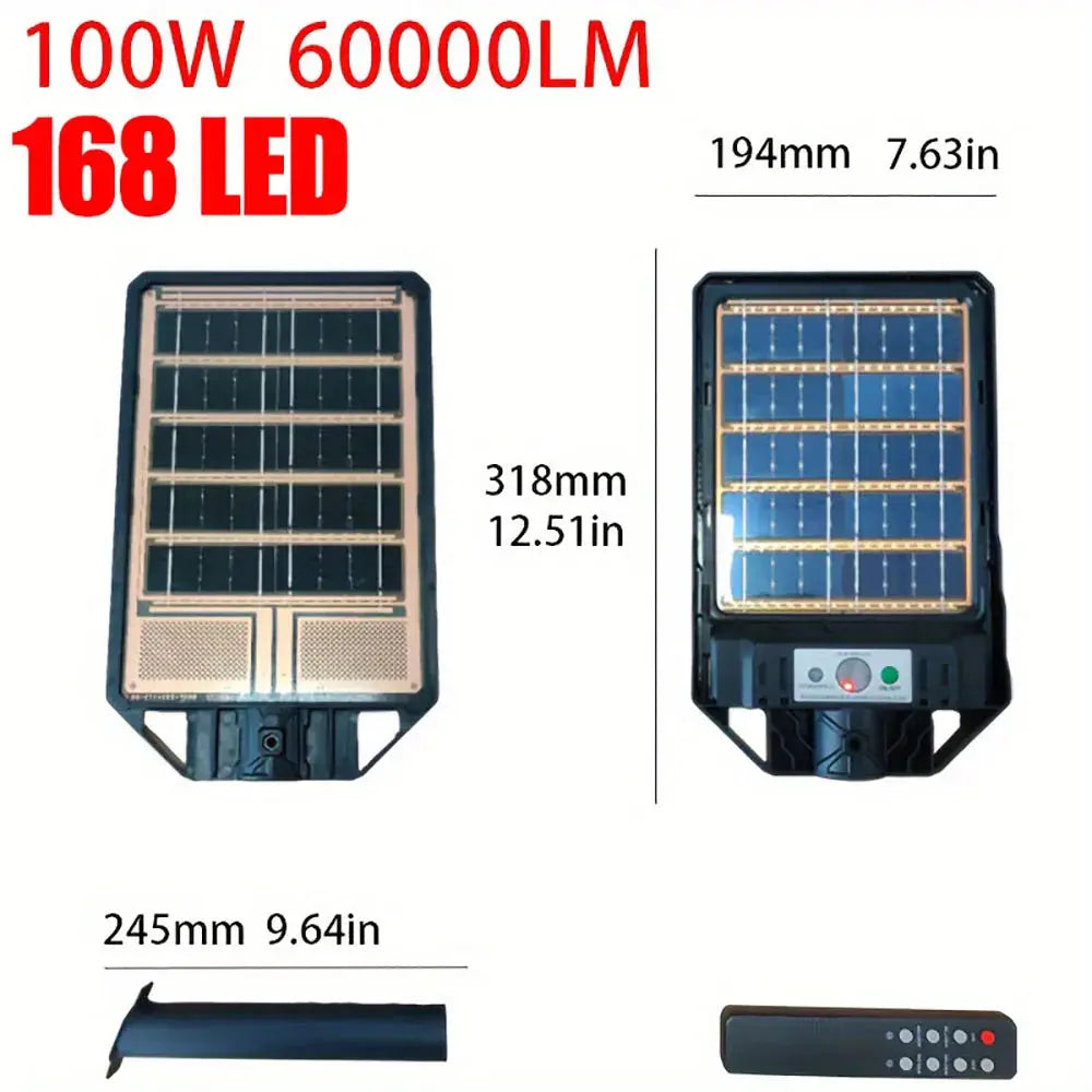 Solar Garden Lights Outdoor Waterproof with Motion Sensor and Remote Solar Street Lamp Security Lights for Parking Yard tableandwalllamps