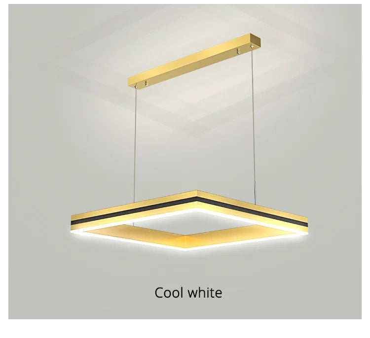 New modern Ceiling chandelier living room concise pendent lamp  dining room square Nordic lamps led Ceiling living room lights