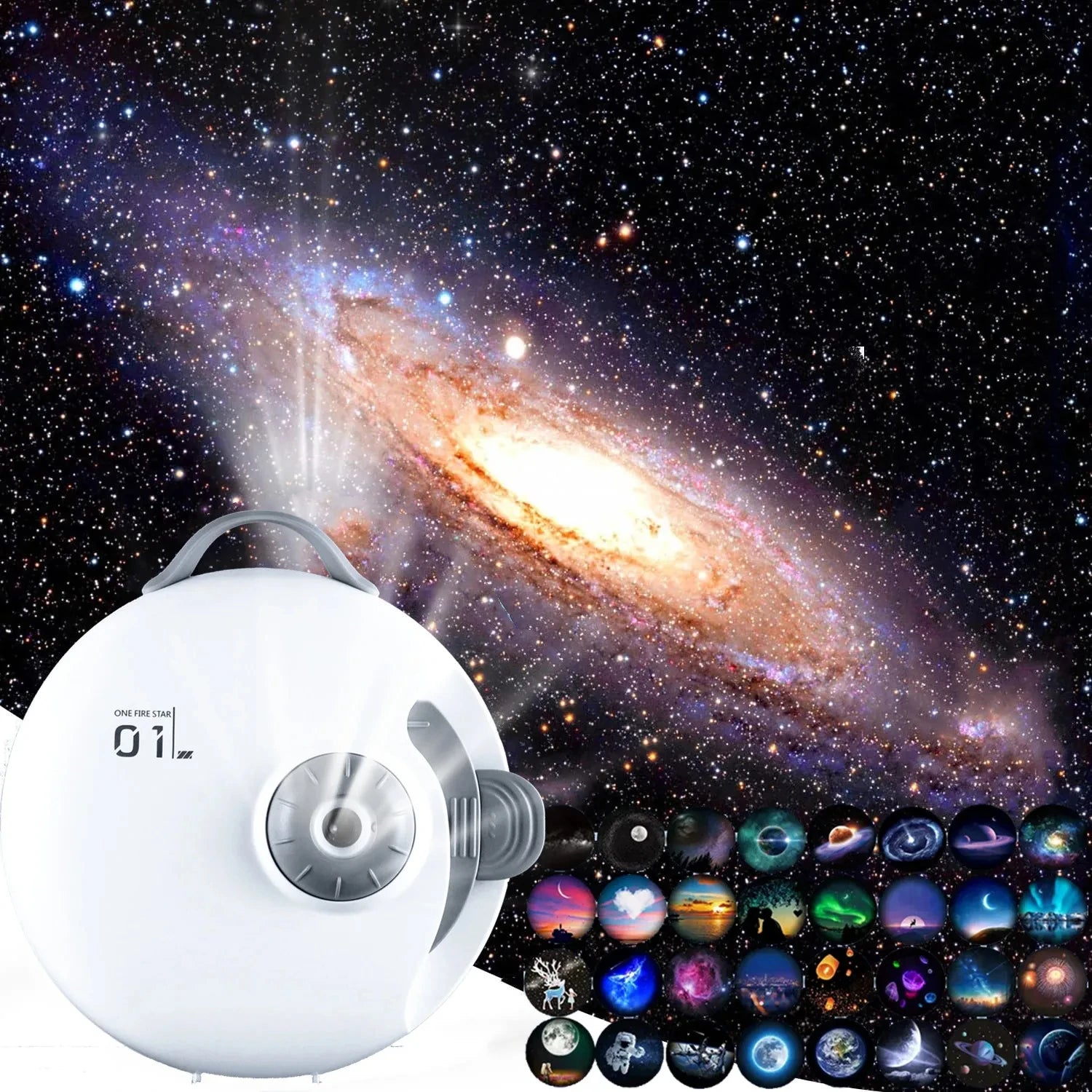 New 32 in 1  Planetarium Projector Starry Sky Night Light with Bluetooth Music Star Projector LED Lamp for  Bedroom Decor tableandwalllamps