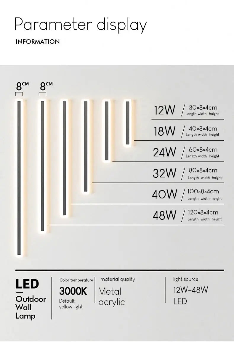 JoollySun Wall Light LED Lighting Waterproof Lamp For Outdoor Blacony Corridor Bedroom Living Room Modern Home Decor Fixtures tableandwalllamps