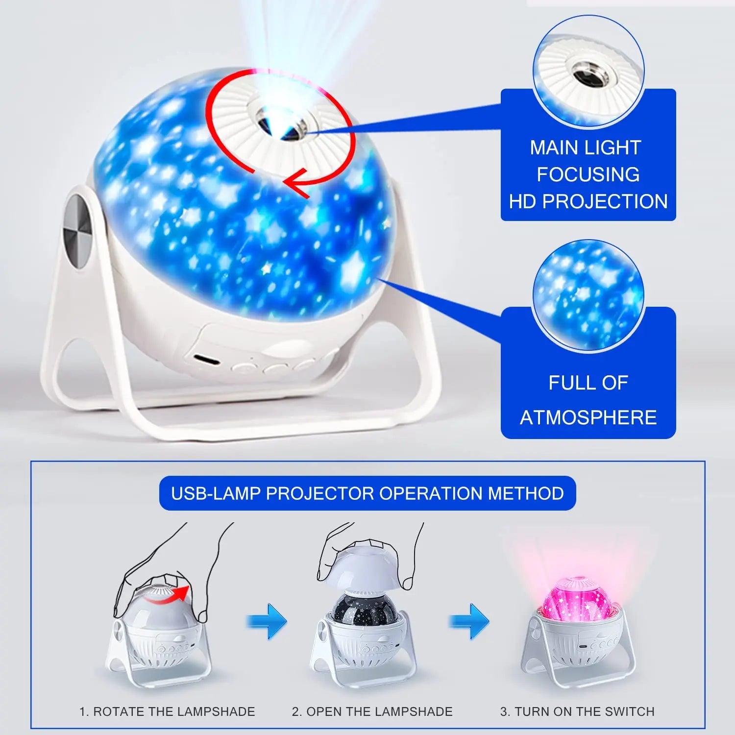 New 32 in 1  Planetarium Projector Starry Sky Night Light with Bluetooth Music Star Projector LED Lamp for  Bedroom Decor tableandwalllamps