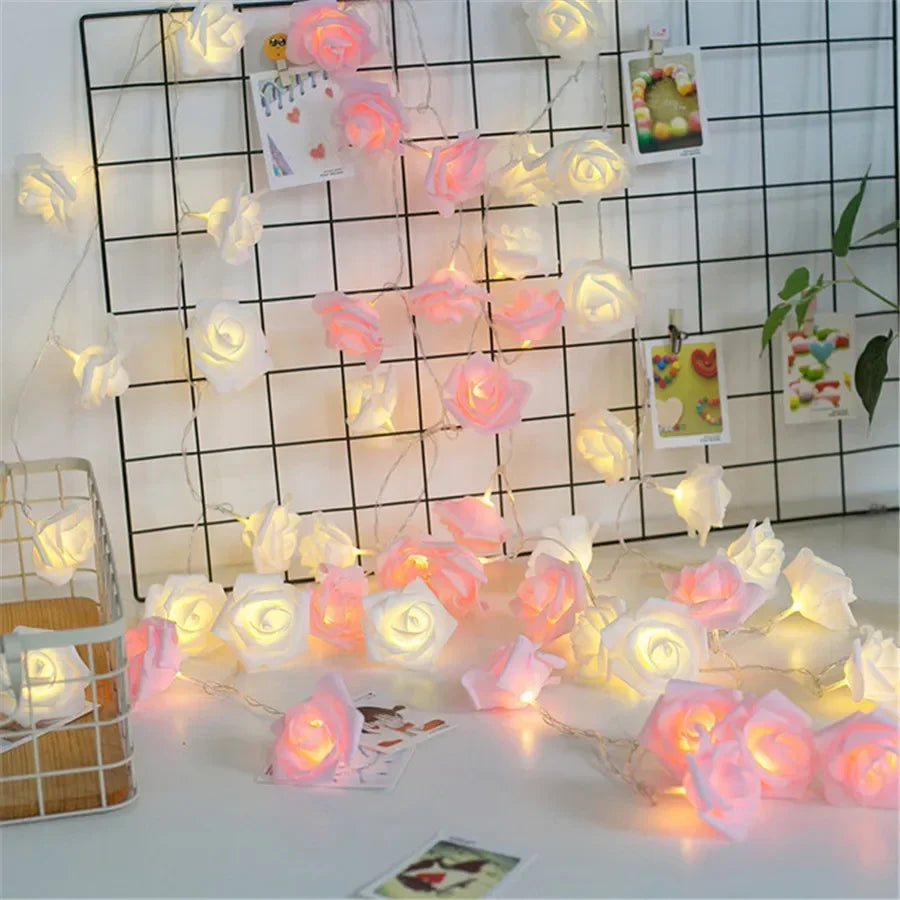 24 LED Rose Lamp, Rose Light Tree Table Top Decorations for Wedding Mother's Day Valentine’s Day Decorations, Gift for Girls Mom tableandwalllamps