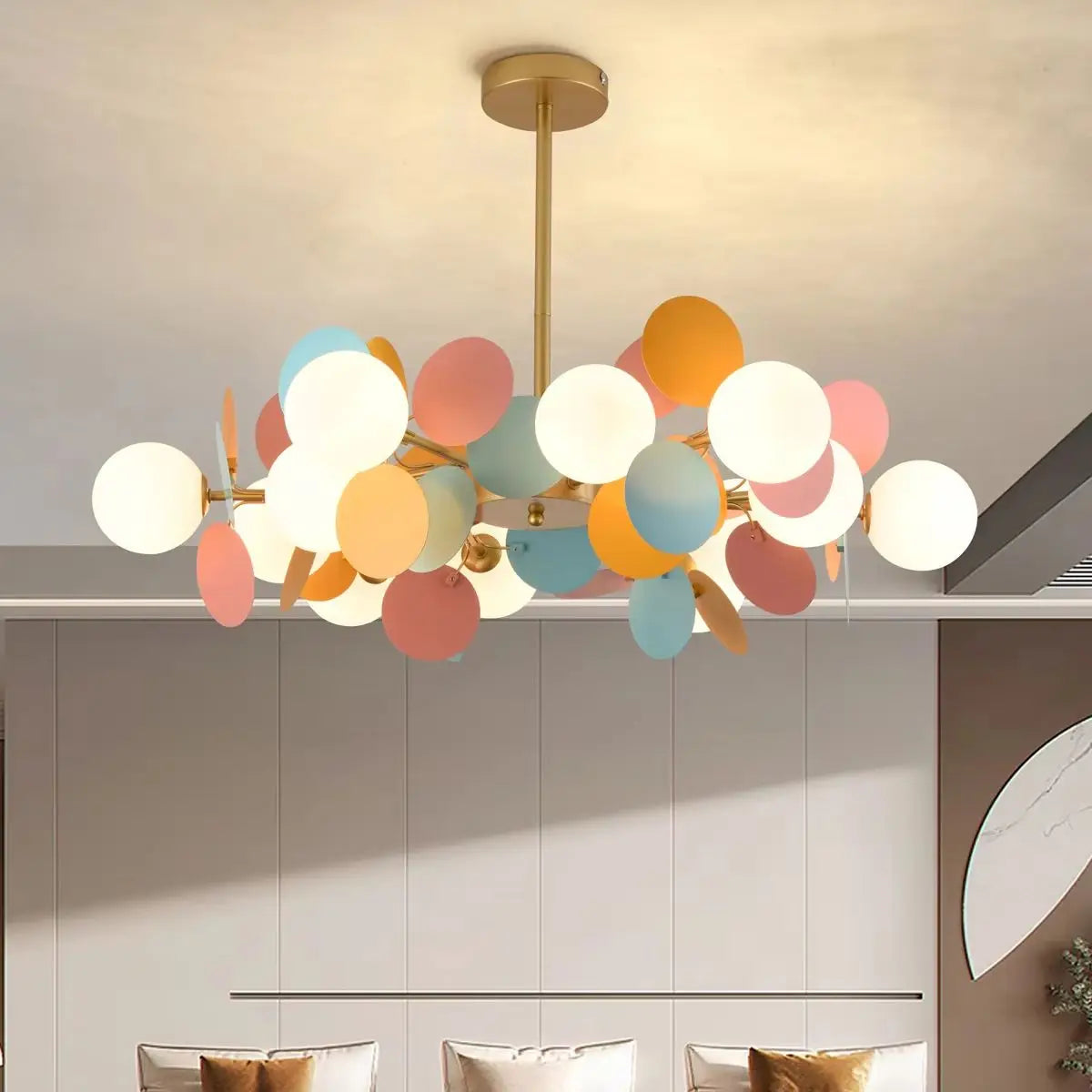 Scandinavian Style Chandelier For The Children's Room Nursery Bedroom Modern Led Chandeliers Living Room With Petals Lighting