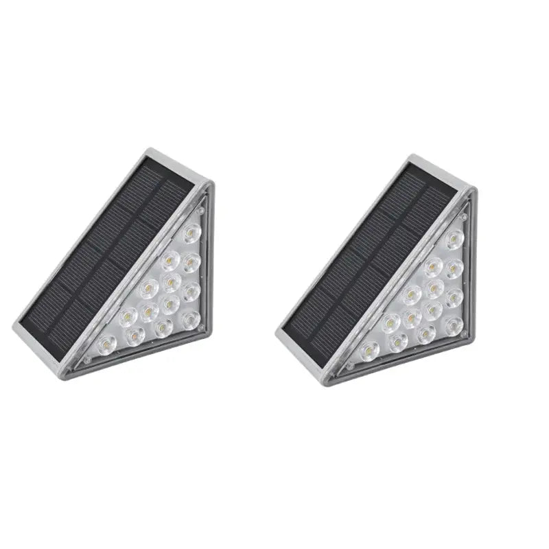 4/2Pack LED Step Lamp Stair Light Outdoor IP67 Waterproof Solar Lights With Lens Anti-theft Design Decor For Garden Deck Path tableandwalllamps