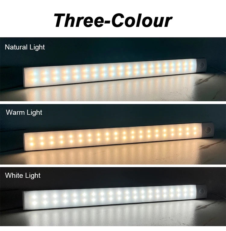 Ultra-thin Motion Sensor Light Wireless LED Night Lights Bedroom Decor Staircase Closet USB Rechargeable Kitchen Detector Lamp tableandwalllamps