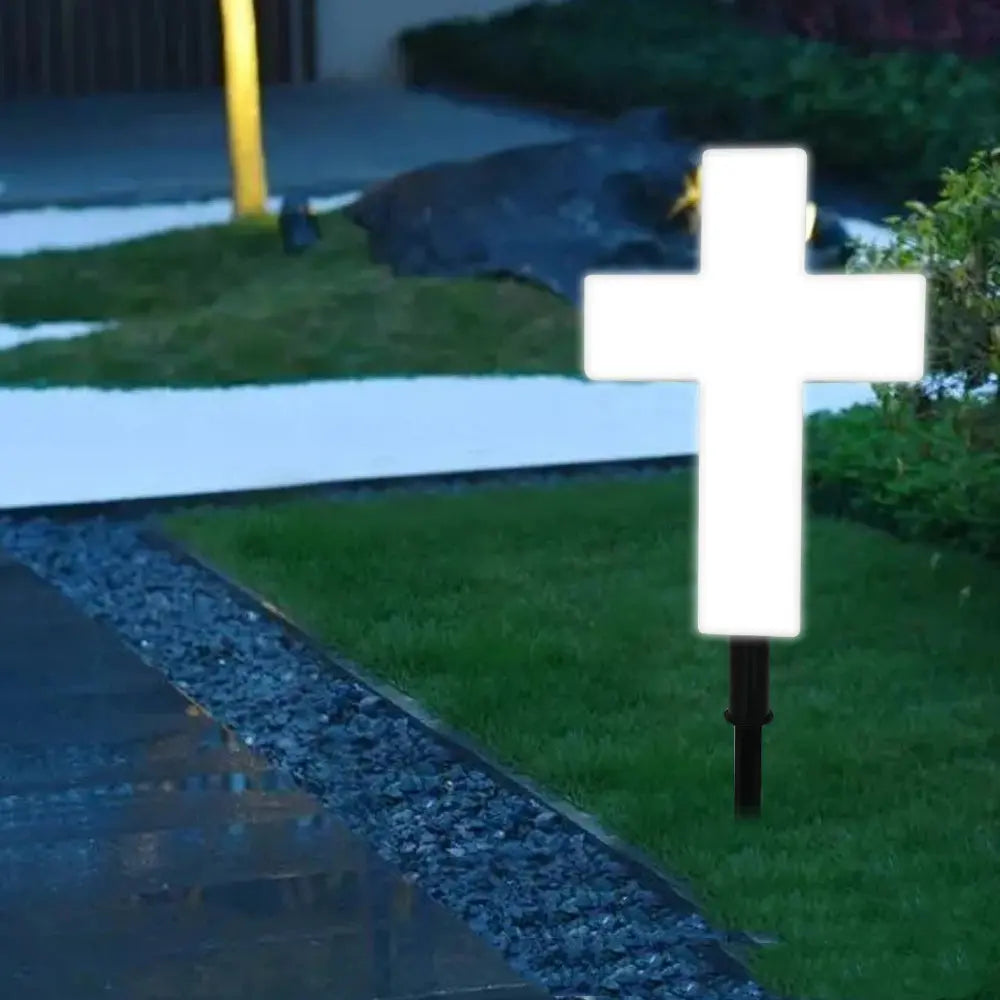 Christmas solar cross solar lawn light, ground plug outdoor religious belief tombstone light tableandwalllamps