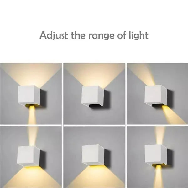 Indoor Wall Lamp Living Room Bedside Stair Light Aluminium Waterproof IP65 Balcony Sconce LED Wall Light Porch Lamp for Deco tableandwalllamps