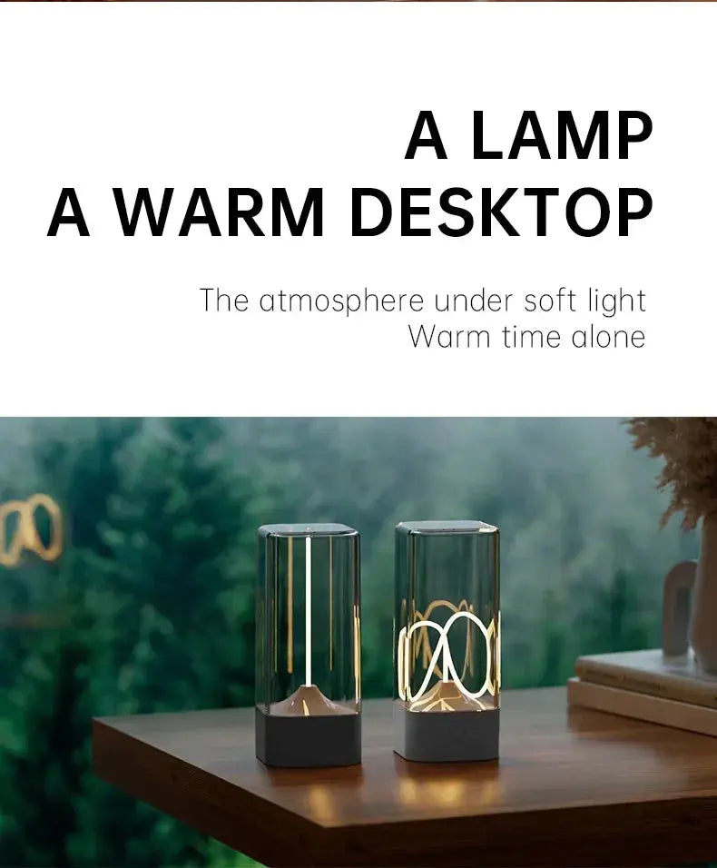 Minimalist LED Cordless Table Lamps 3 Levels Dimmable Rechargeable Atmosphere Camping Light Magnetic Filament Wireless Lamp tableandwalllamps