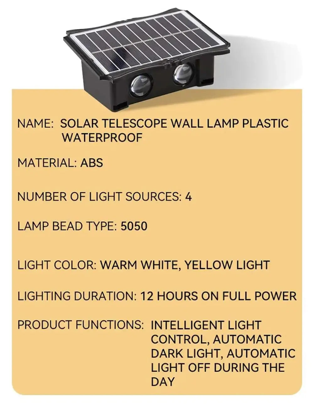 Solar Wall Light Outdoor Wall Lamp High Brightness Waterproof Decor for Home Garden Porch Solar UP and Down Illuminate Solar tableandwalllamps