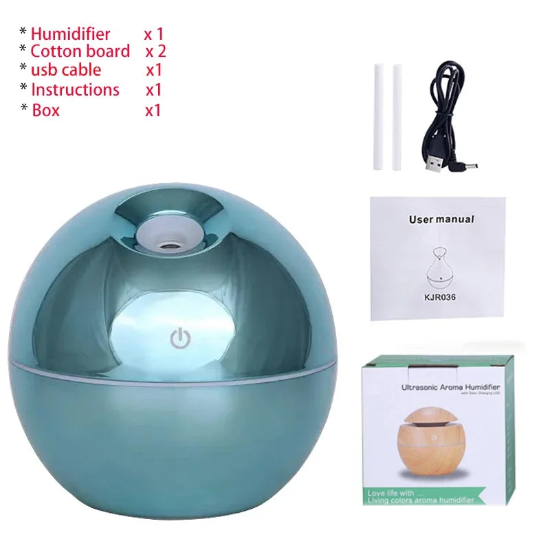 200ml USB Aroma Essential Oil Diffuser Ultrasonic Mini Humidifier Air Purifier 7 Color Change LED Night Light for Office Home tableandwalllamps