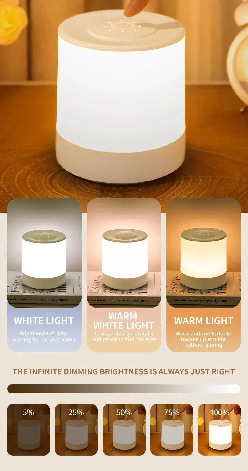 Xiaomi Bedside Led Night Lights Dimmable Charging Desktop Night Lamps Bedroom  Lighting Decoration Touch Reading Table Lamps tableandwalllamps