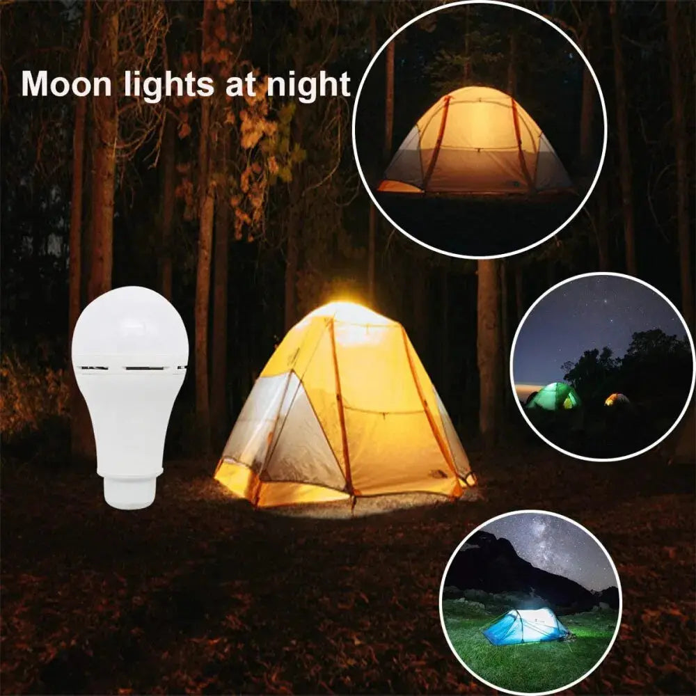 7W Solar Light Waterproof USB Charged Hanging Emergency Sunlight Powered Lamp Outdoor Indoor House Solar Bulb Light Solar Panels tableandwalllamps