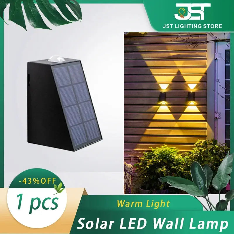 Solar Wall Light Strong Brightness Outdoor Waterproof Home Garden Arrangement Terrace Balcony Atmosphere Decoration Night Lamp tableandwalllamps