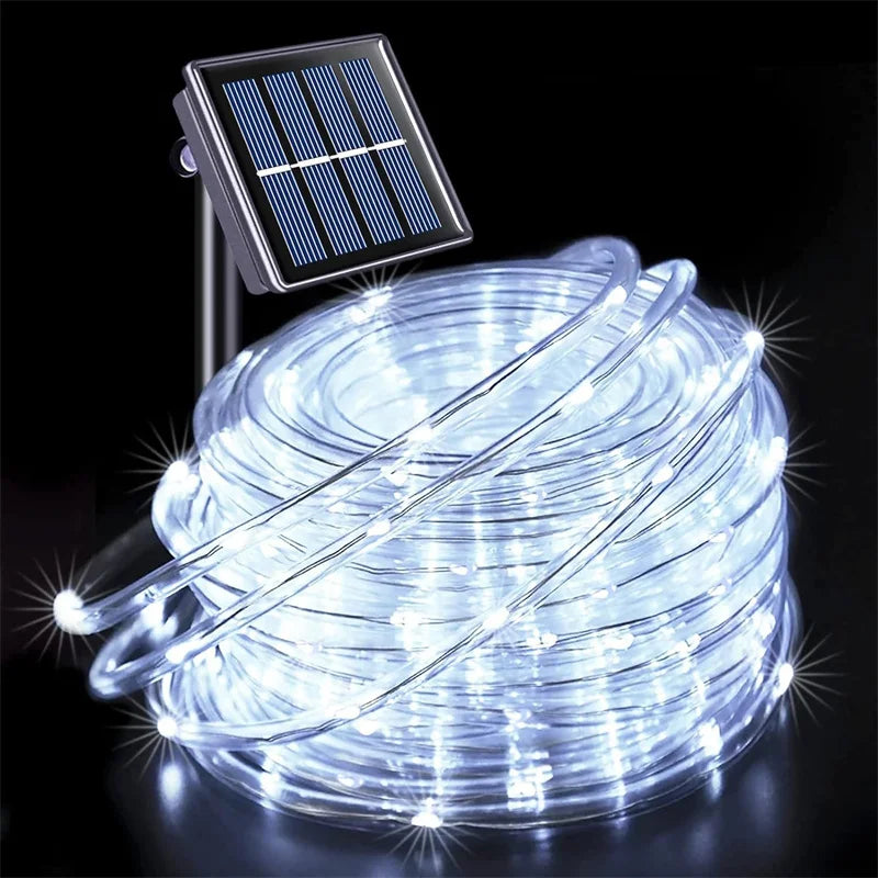 Solar String Light Outdoor Tube Rope Lights Waterproof Tube Lights for Outdoor Home Garden Parties Decor Led Lights Outdoor tableandwalllamps