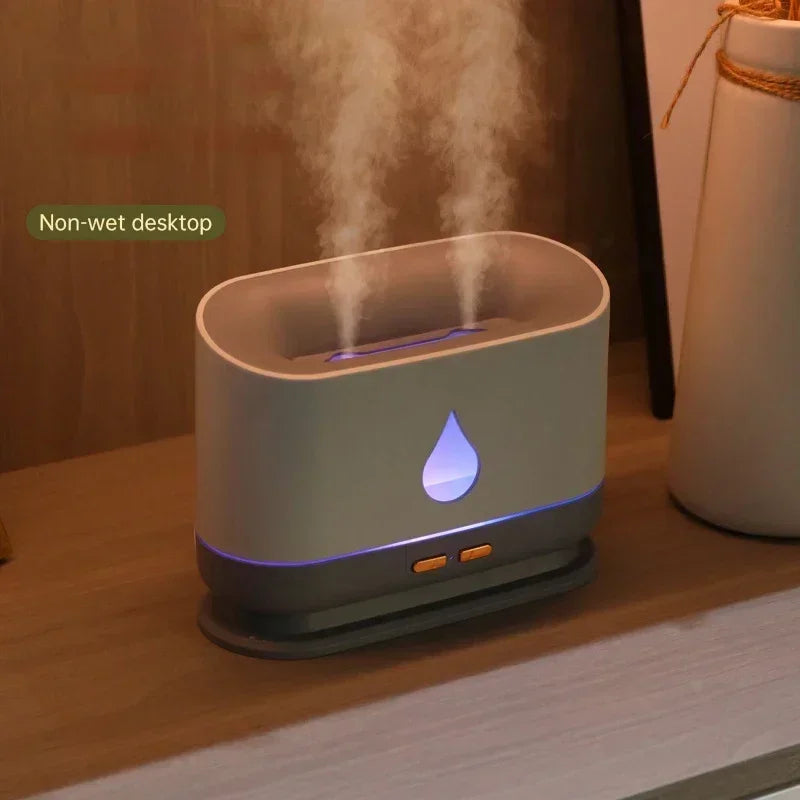 1000ML Ultrasonic Air Humidifier Aromatherapy Humidifiers Diffusers Wireless Double Spray Home Bedroom Essential Oils Diffuser tableandwalllamps