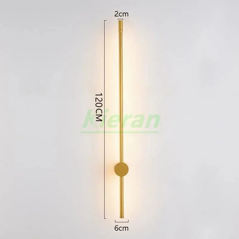 Nordic Modern Long Strip Highlight LED Wall Lamp Bedroom Dining Room Study Bedside Wall Lights Living Room Decoration Wall Lamps tableandwalllamps